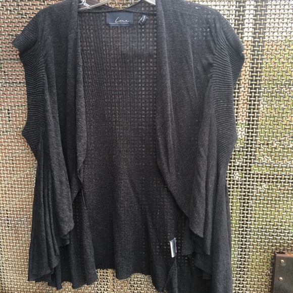 Line Knitwear draped sweater vest - Picture 2 of 8